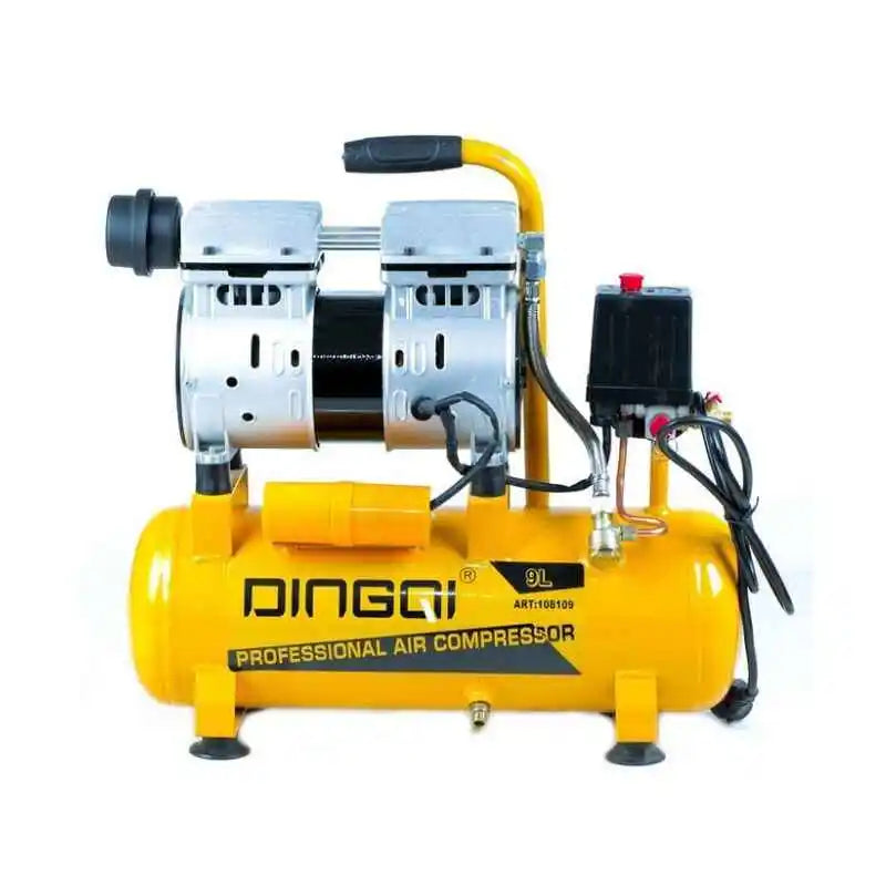 🔧 Compresseur d’air Silencieux DINGQI – Puissance, Silence et Mobilité. 9L