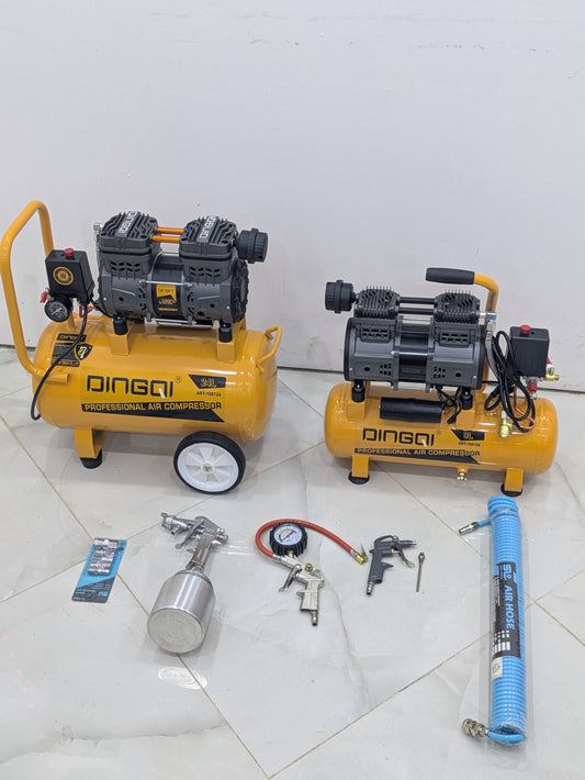 🔧 Compresseur d’air Silencieux DINGQI – Puissance, Silence et Mobilité.